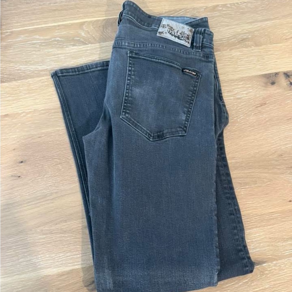 Volcom Men's Slim Jeans - Dark Gray